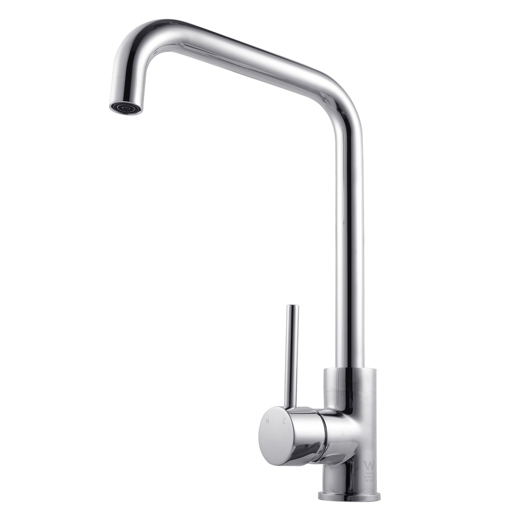 [40414] Electroplated Brass Chrome Swivel Spout Kitchen Mixer Tap