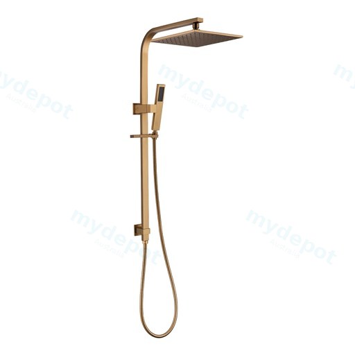 [40660] Esperia 10" Brushed Yellow Gold Square Shower Station
