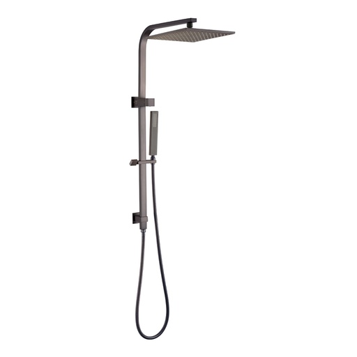 [40704] Esperia 10" Gun Metal Grey Square Shower Station