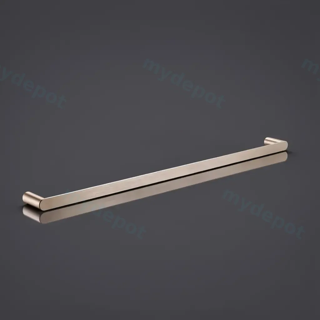 Esperia Brushed Nickel Single Towel Rail 800mm