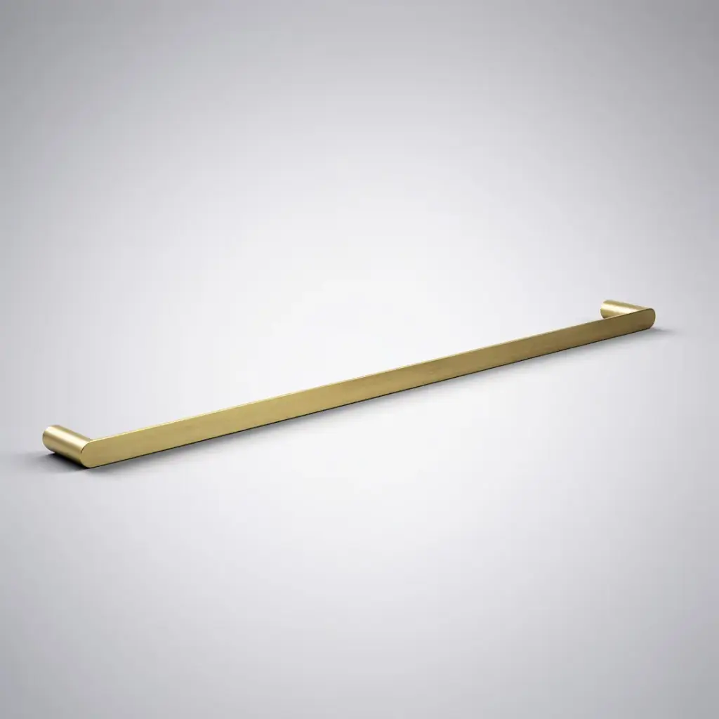[40663] Esperia Brushed Yellow Gold Single Towel Rail 800mm