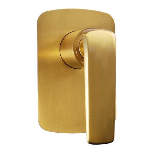 [40653] Esperia Brushed Yellow Gold Wall Mixer