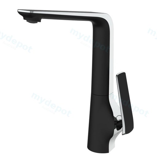 [40644] Esperia Chrome & Matte Black Kitchen Mixer