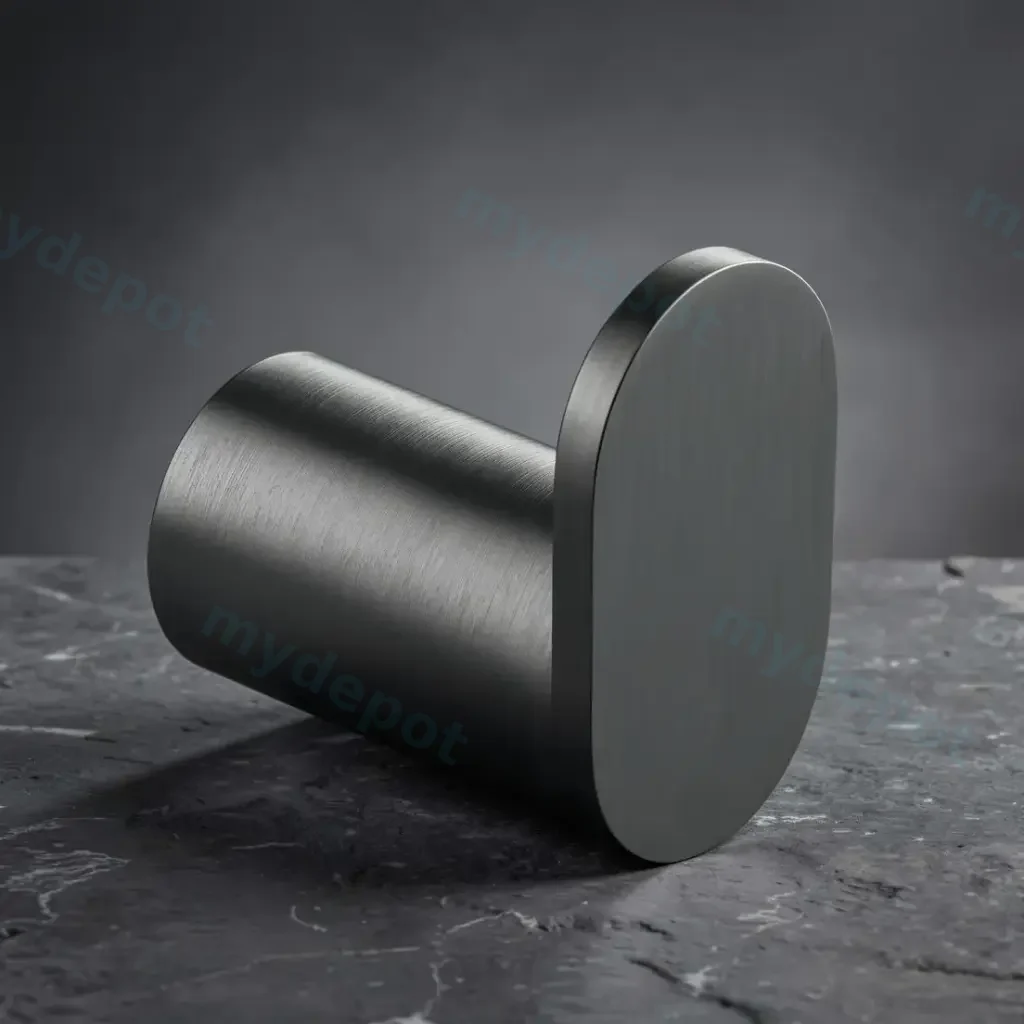 Esperia Gun Metal Grey Round Robe Hook