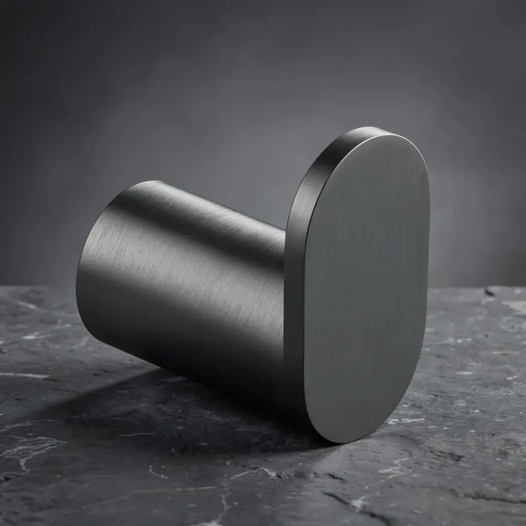 [40712] Esperia Gun Metal Grey Round Robe Hook