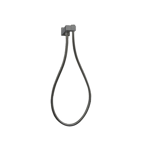 [40703] Esperia Gun Metal Grey Shower Holder & Connector
