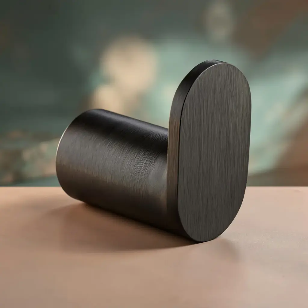 Esperia Matte Black Round Robe Hook