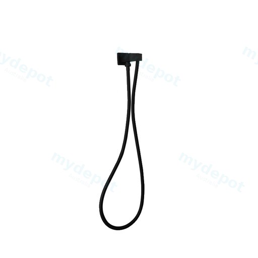 [40630] Esperia Matte Black Shower Holder & Connector
