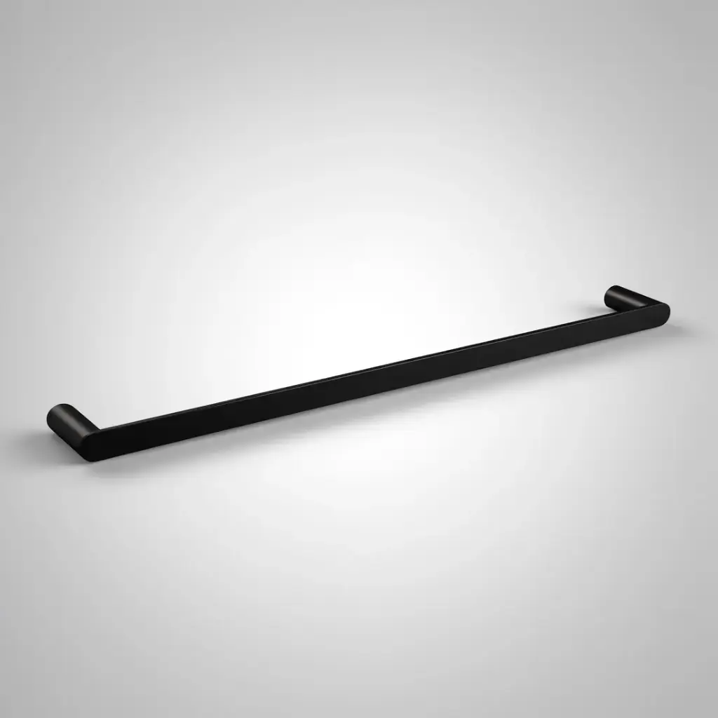 [40634] Esperia Matte Black Single Towel Rail 800mm