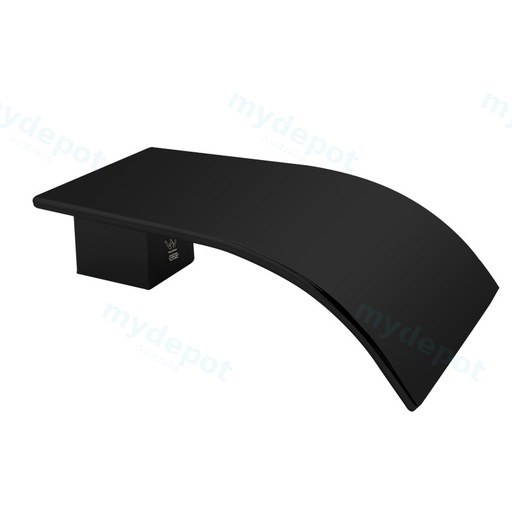 [40626] Esperia Matte Black Square Bath Spout