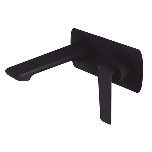 [40622] Esperia Matte Black Wall Mixer With Spout