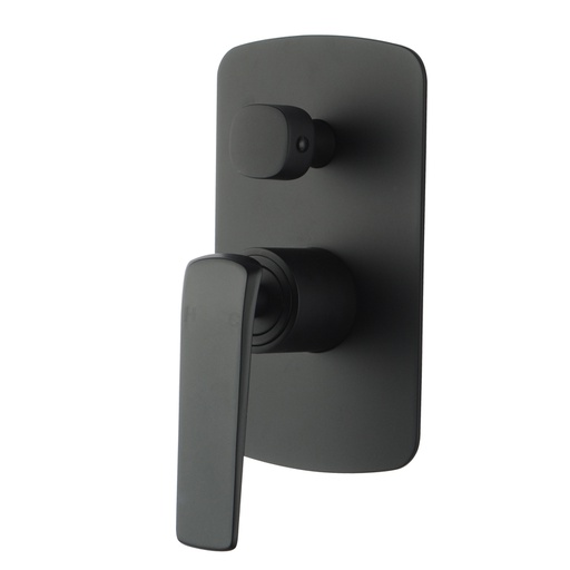 [40624] Esperia Matte Black Wall Mixer with Diverter