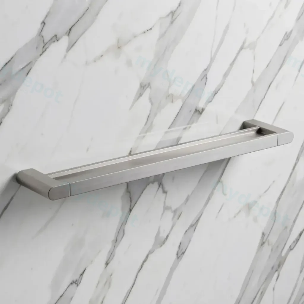 Flores Double Towel Rail 800 mm(Brushed Nickel)