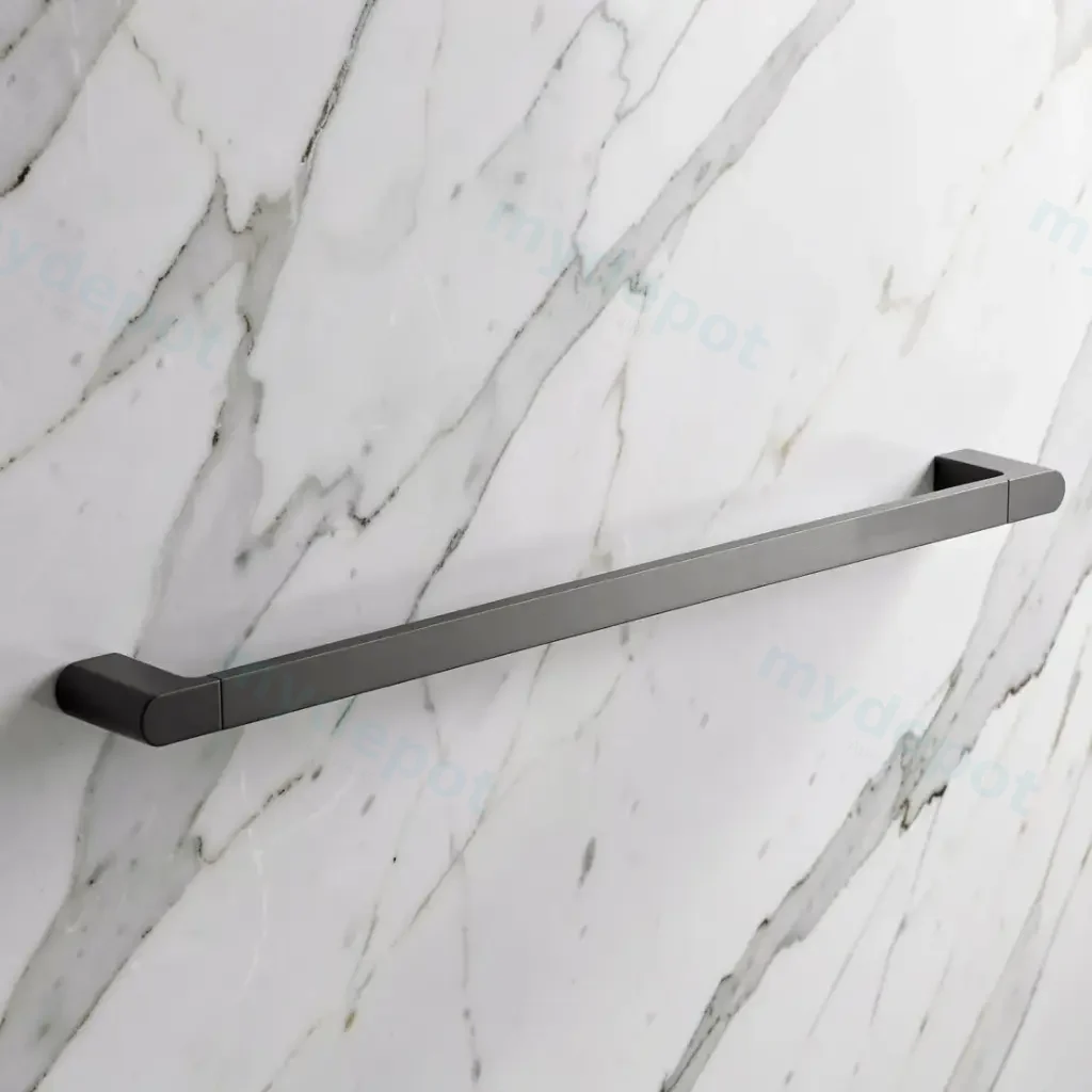 Flores Single Towel Rail 600 mm(Gunmetal)