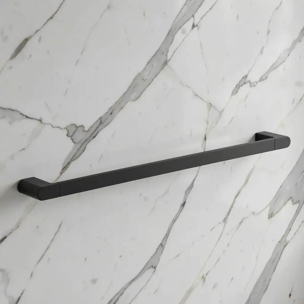 [43510] Flores Single Towel Rail 600 mm(Matt Black)