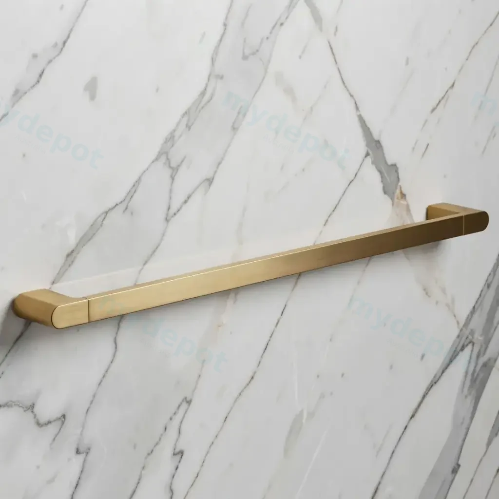 Flores Single Towel Rail 800 mm(Brushed Gold)