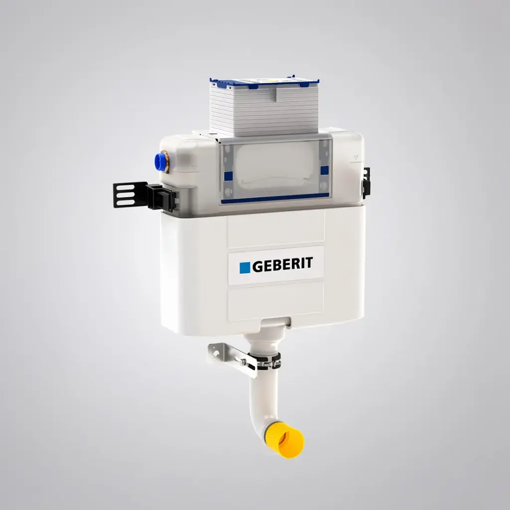 Frameless In-Wall Cistern For Wall Faced Floor Pan