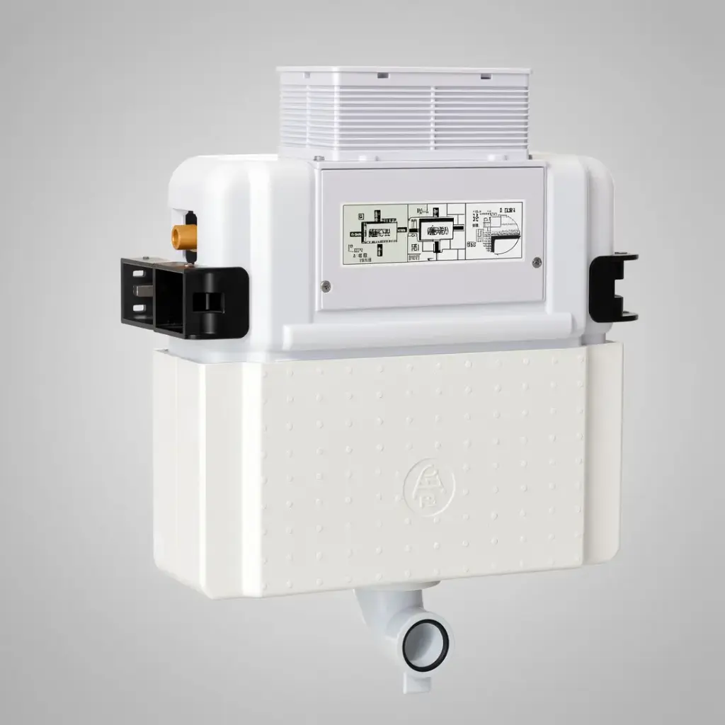 Frameless Low Height In-Wall Cistern For Wall Faced Pan