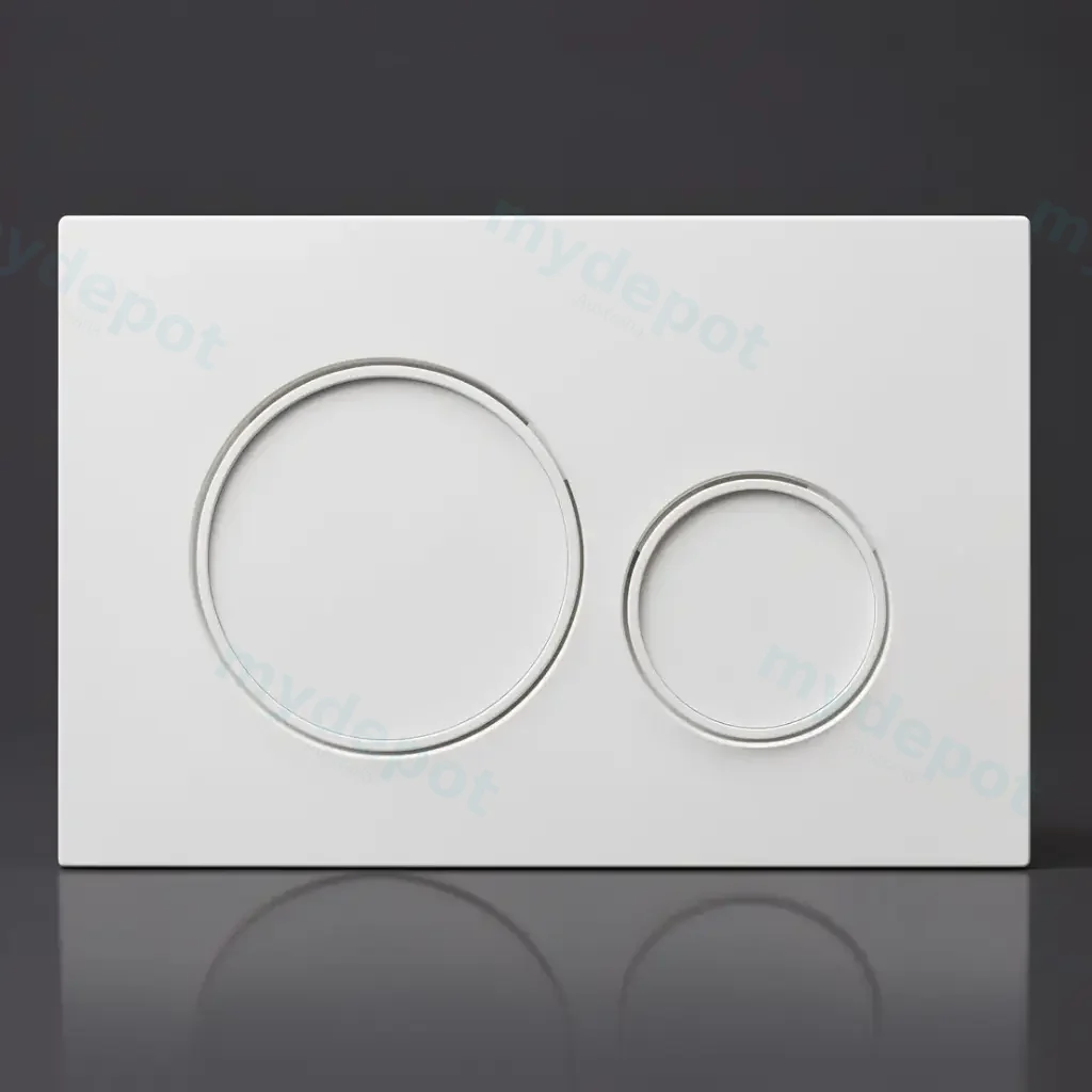 [50205] Geberit Sigma20  Matt White Plate With White Trim