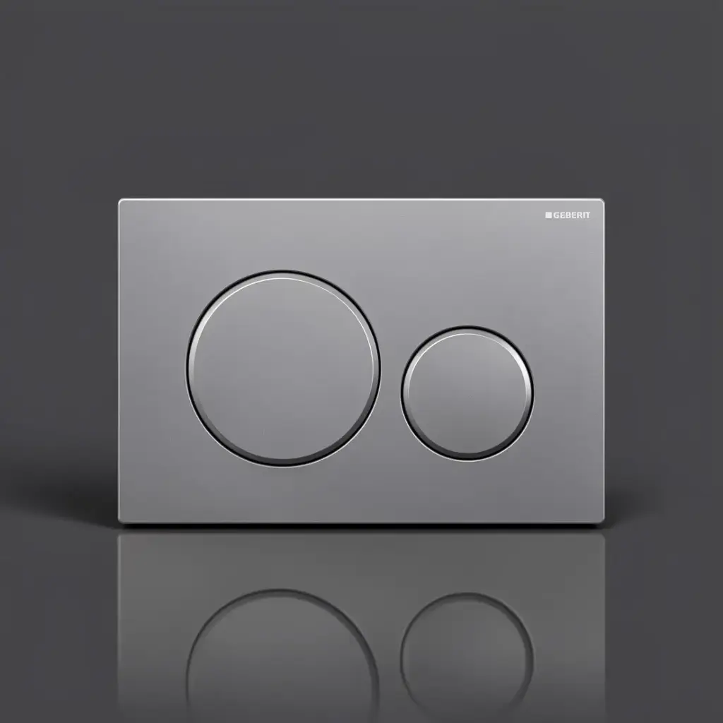 [50208] Geberit Sigma20 Chrome Plate With Chrome Trim