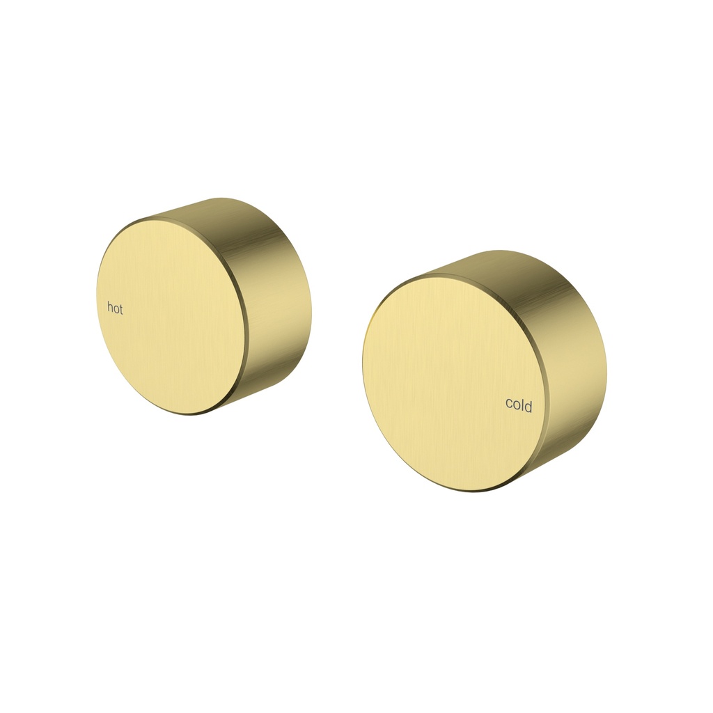 [44839] Hali 1/4 Turn C/D Wall Top Assembly Brushed Gold