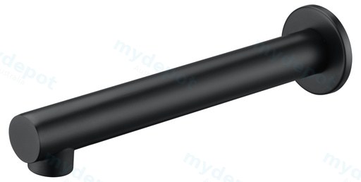[43223] Hali Matt Black Bath Spout Lead Free