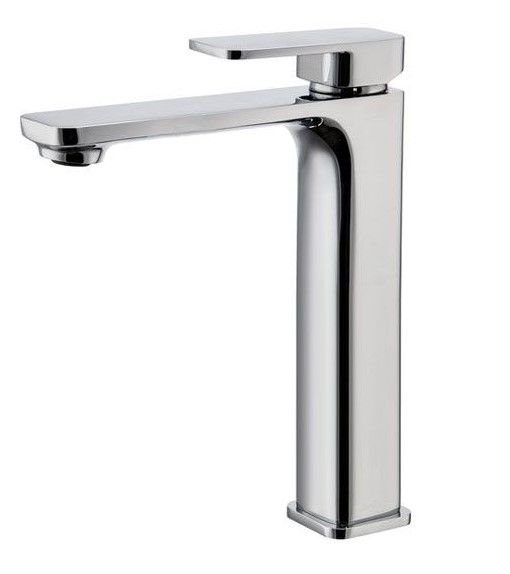[41108] Ivano Chrome Square Tall Basin Mixer
