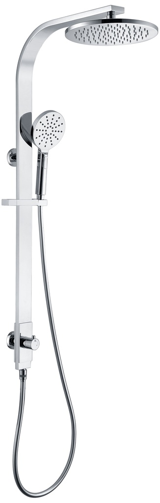 Kara Twin Shower Set Multifunction Round 250mm (Chrome)