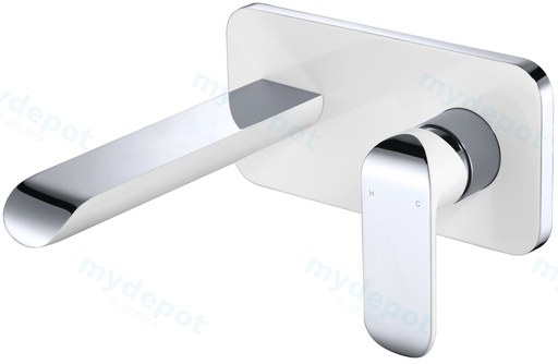 [43268] Kara Wall Basin Mixer(Chrome & White)