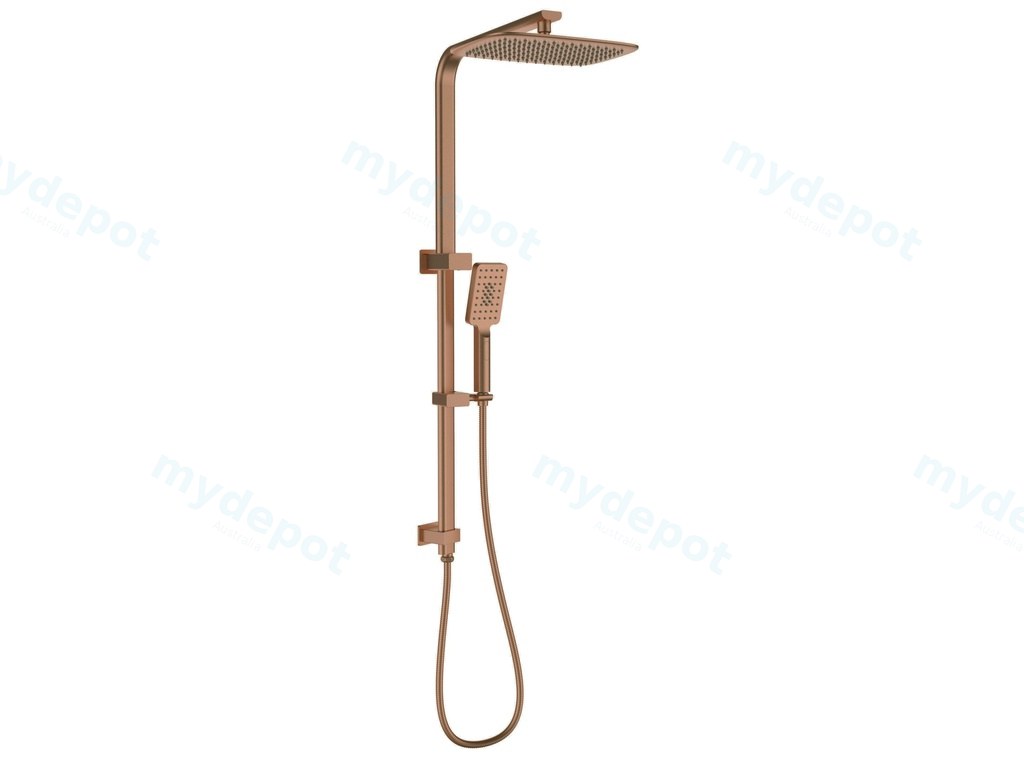 [55080] Kasten Brushed Bronze Sliding Rail With 3 Spray Function Hand Shower