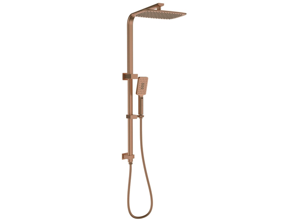 [55080] Kasten Brushed Bronze Sliding Rail With 3 Spray Function Hand Shower