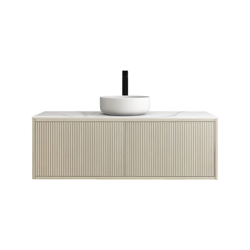 Kiama Slim 1200mm Coastal Oak One Left Drawer One Right Door Narrow Wall Hung Vanity Cabinet Only