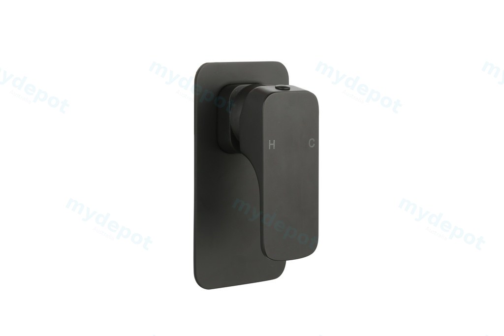 [55289] Kompakt Eckig Matte Black Shower Mixer