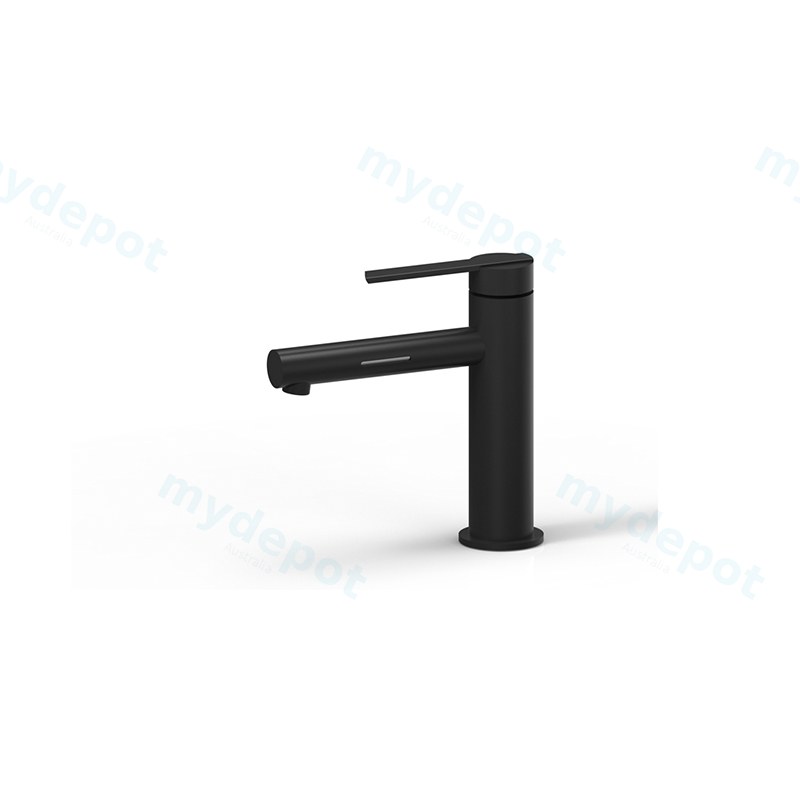 Licht Matt Black Basin Mixer With LED
