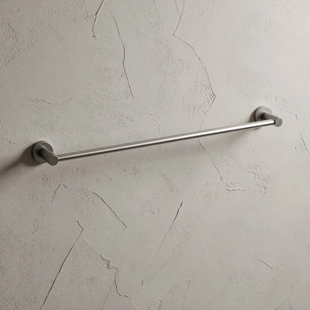 [44707] Linie Single Towel Rail 600mm Brushed Nickel