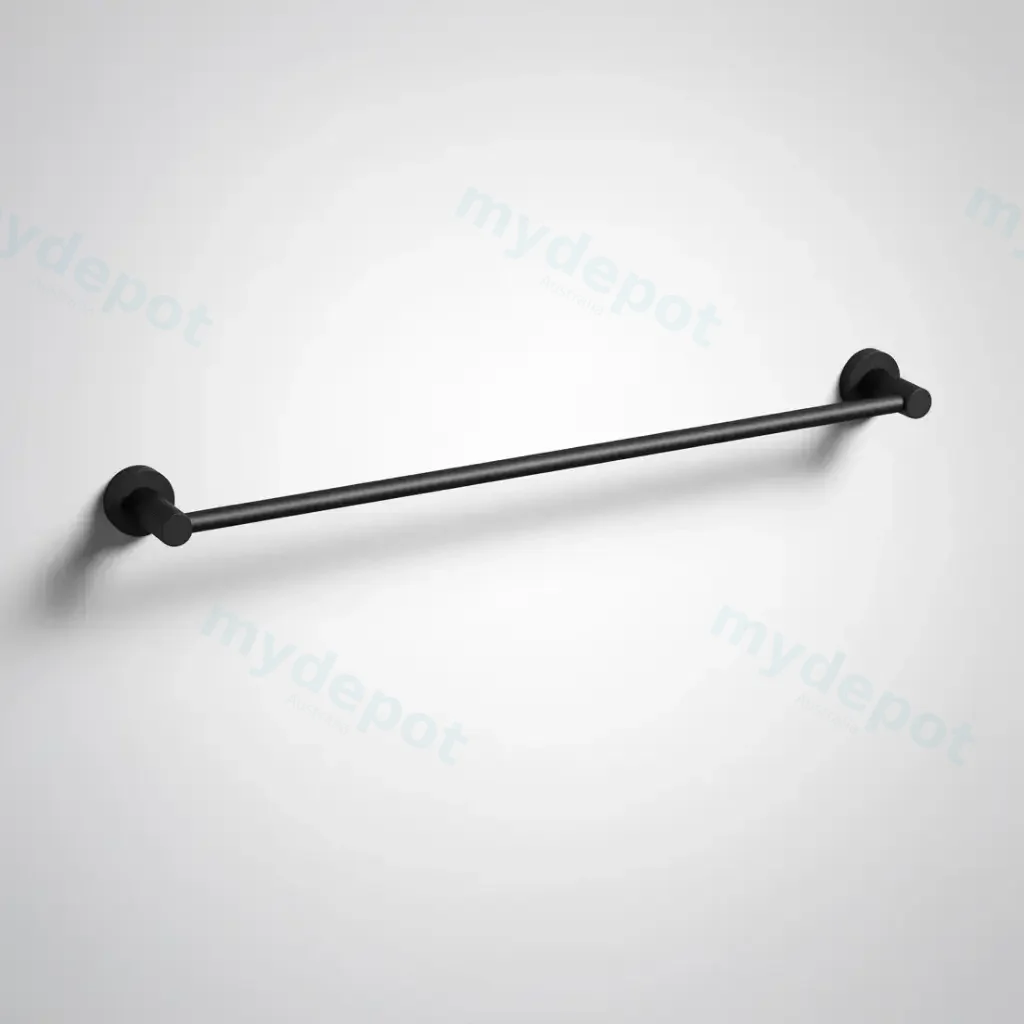 [44705] Linie Single Towel Rail 600mm Matt Black