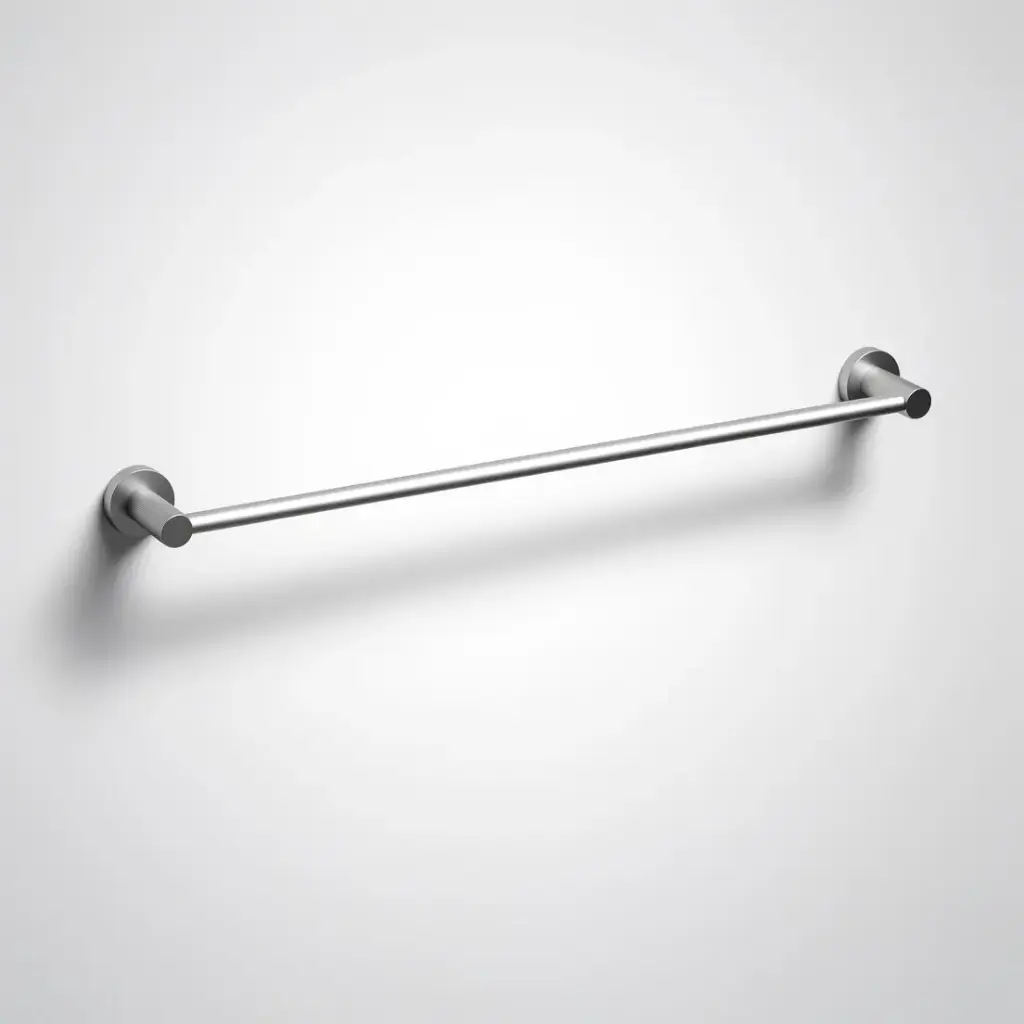 [44711] Linie Single Towel Rail 800mm Brushed Nickel