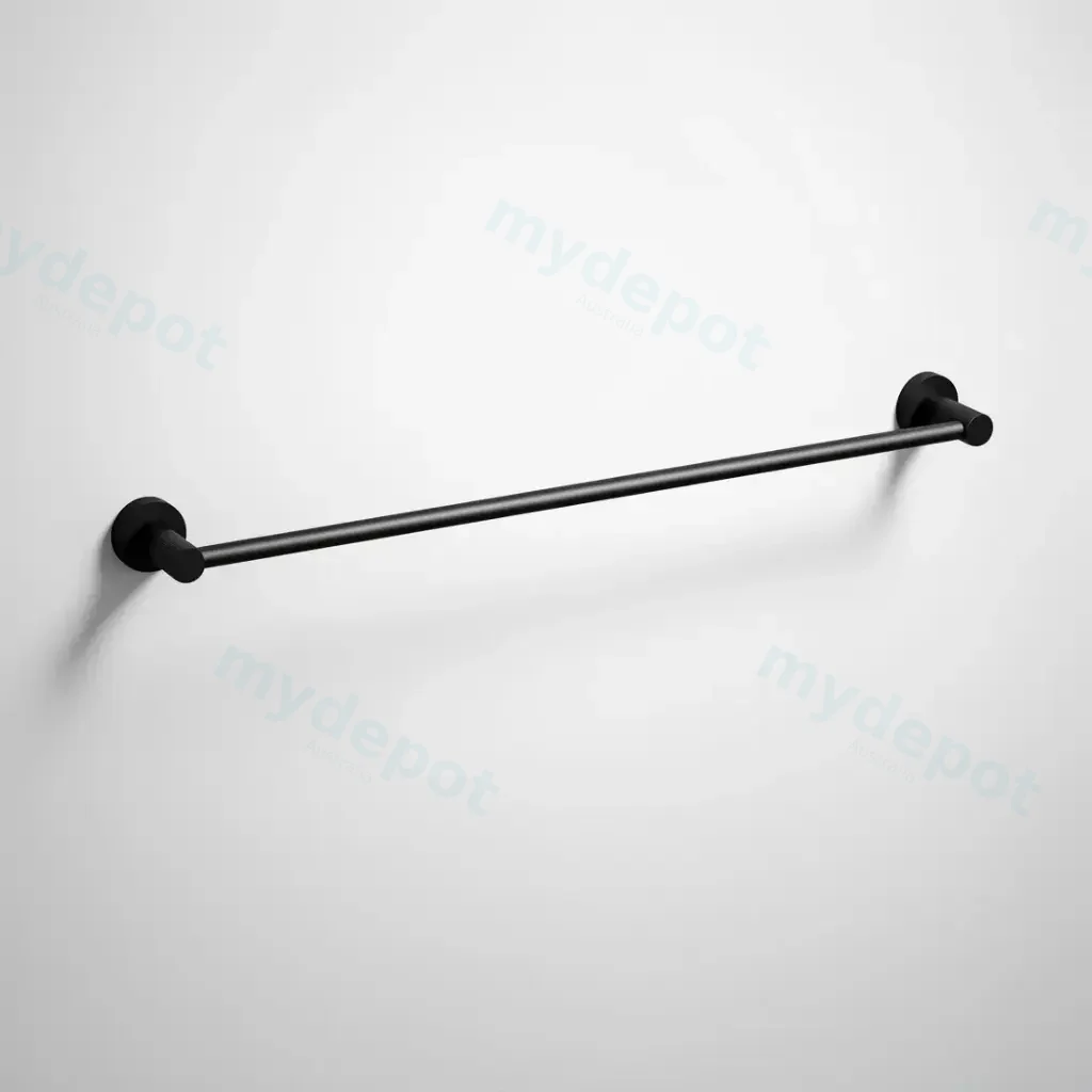 Linie Single Towel Rail 800mm Matt Black
