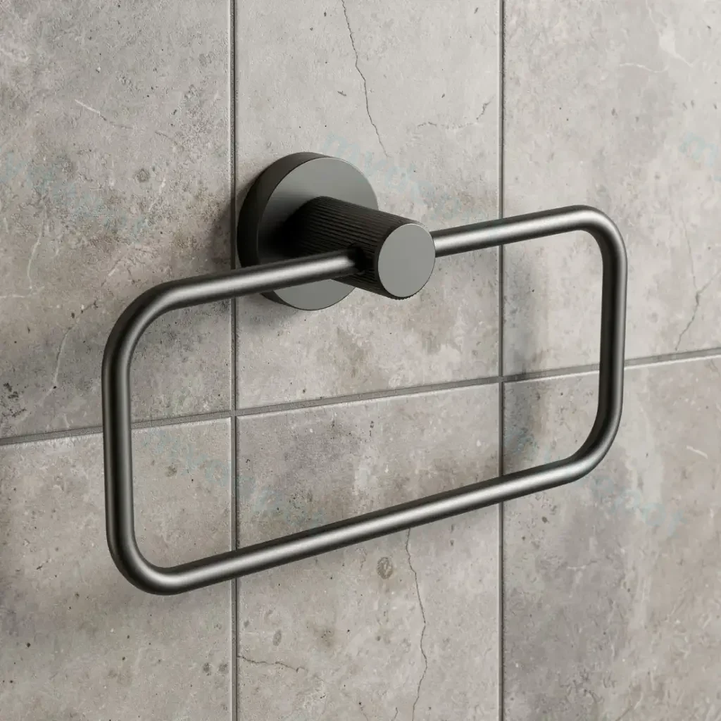 Linie Towel Ring Gun Metal