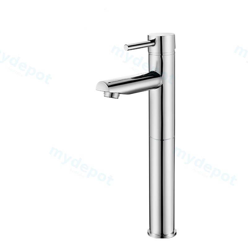Lucid Pin Round Chrome Tall Basin Mixer