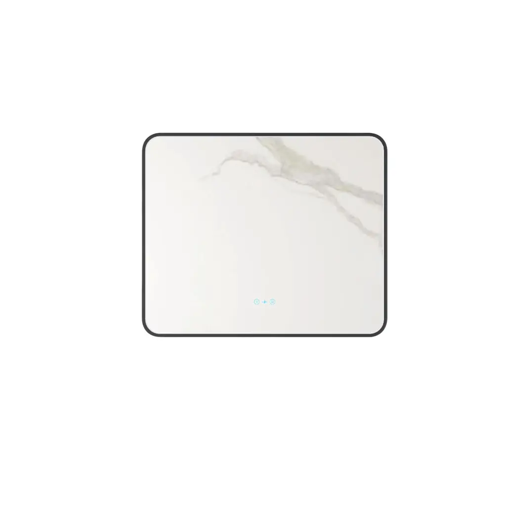 [50618] Maia Series 1900x750x45mm Matt Black Square LED Mmirror