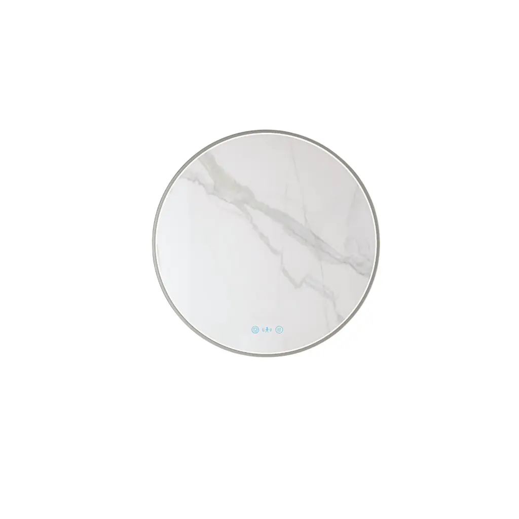 [50608] Maia Series 600x600x45mm Brushed Nickel Round LED Mmirror