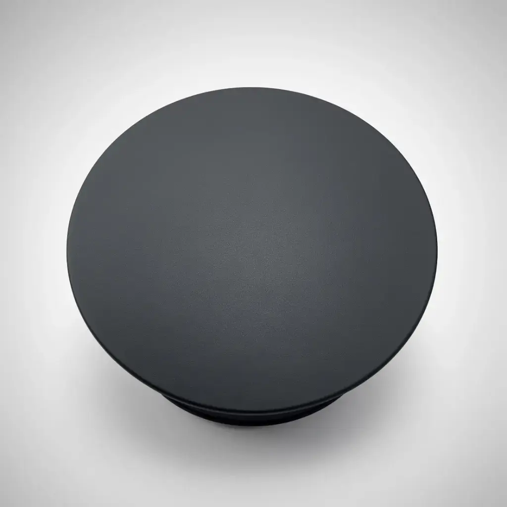 Matt Dark Grey Ceramic Cap For Pop-Up Waste
