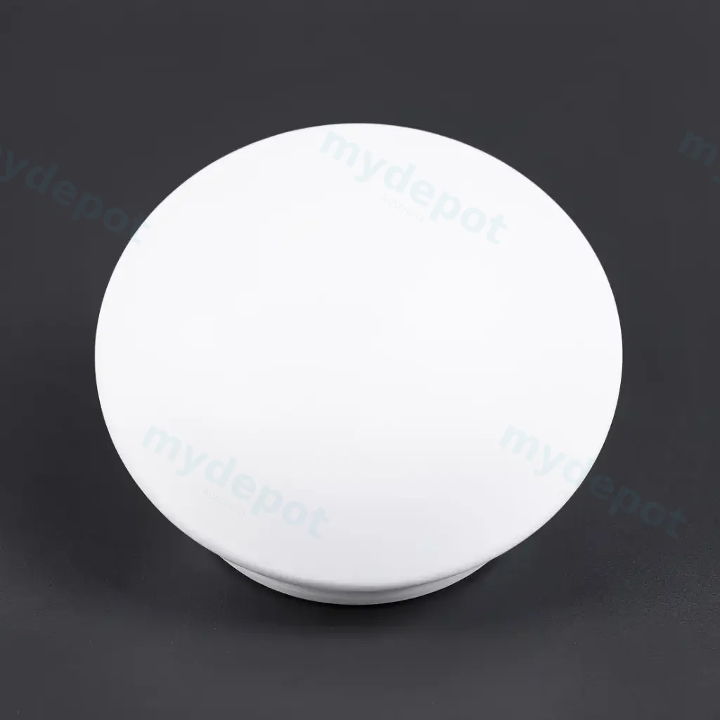 [50272] Matt White Ceramic Cap For Pop-Up Waste