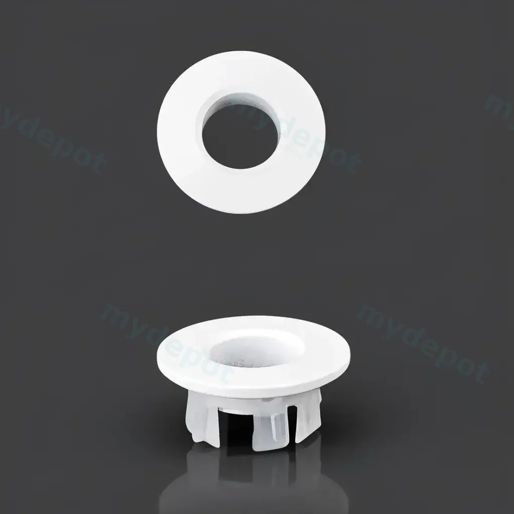 Matte White Overflow Ring