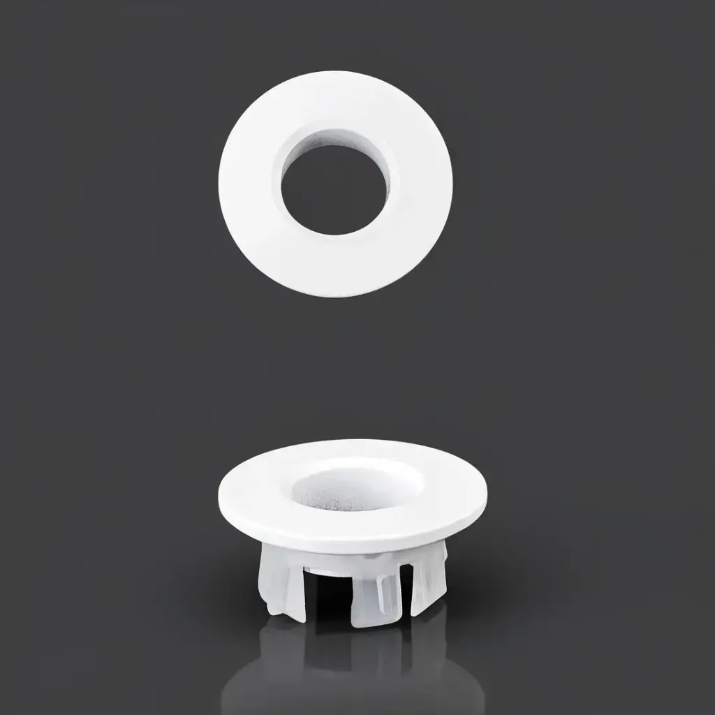 Matte White Overflow Ring