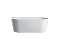 [50175] Musen Back To Wall Round Bathtub (1400*700) Thin Edge Without Overflow