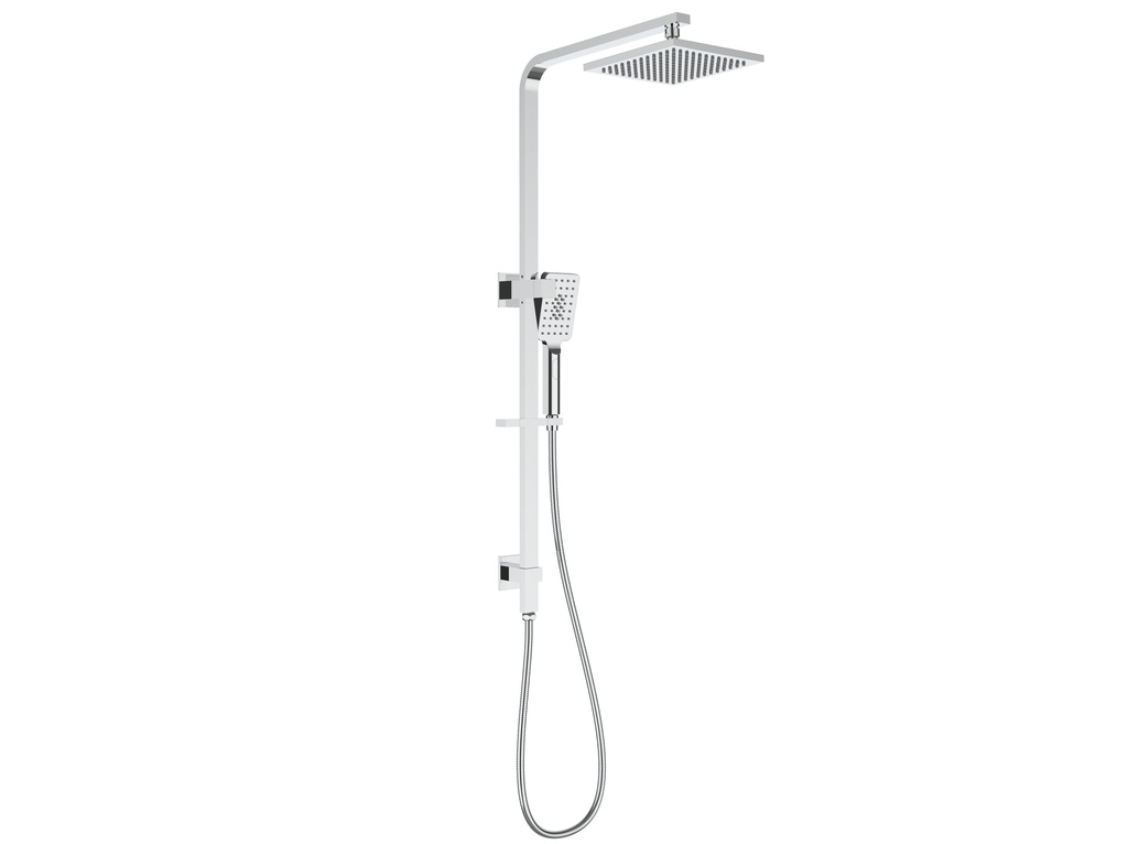[44176] New Eden Square Multi-function Shower Set Chrome,250mm Plastic Shower Head