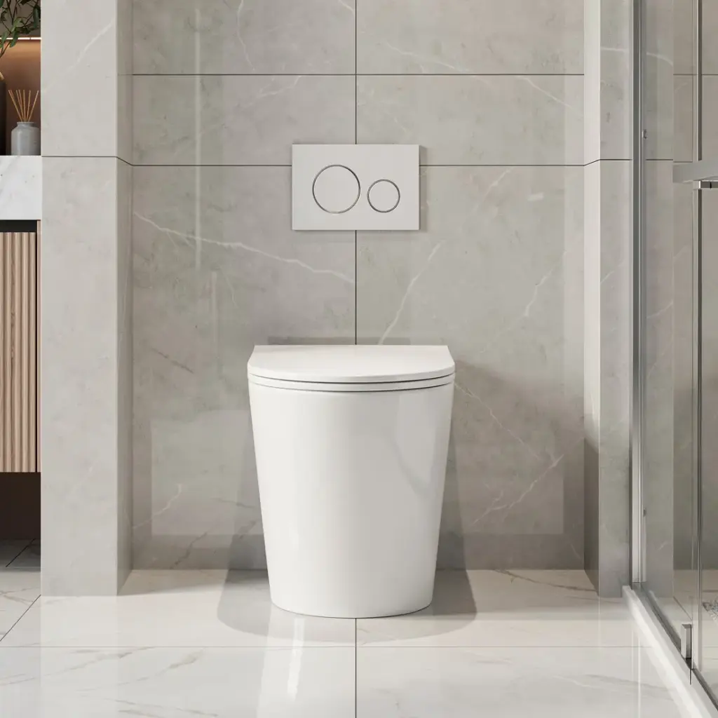 [50333] Norton99 Matt White Floor Pan With Slim Uf Seat Cover