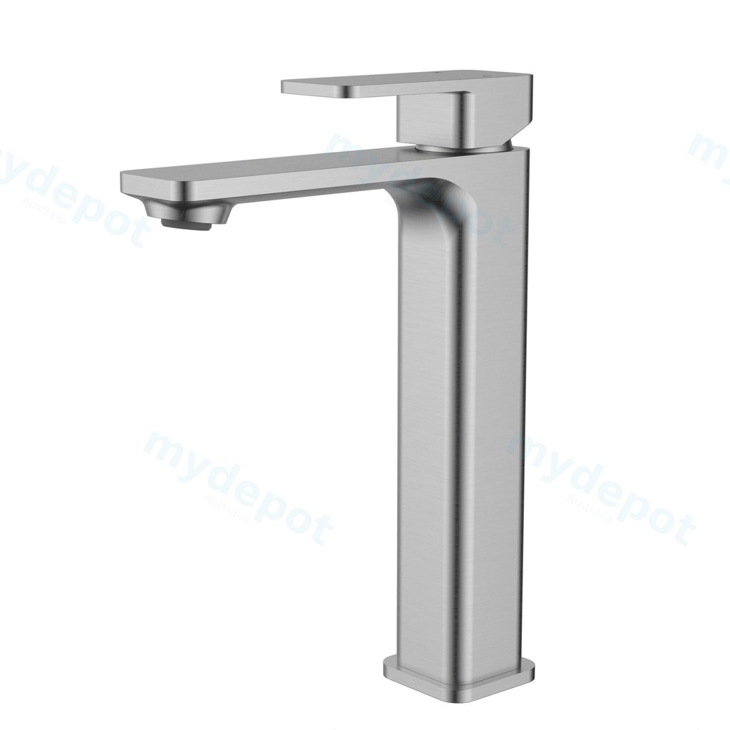 Nova II Highrise Basin Mixer Brushed Nickel Lead Free